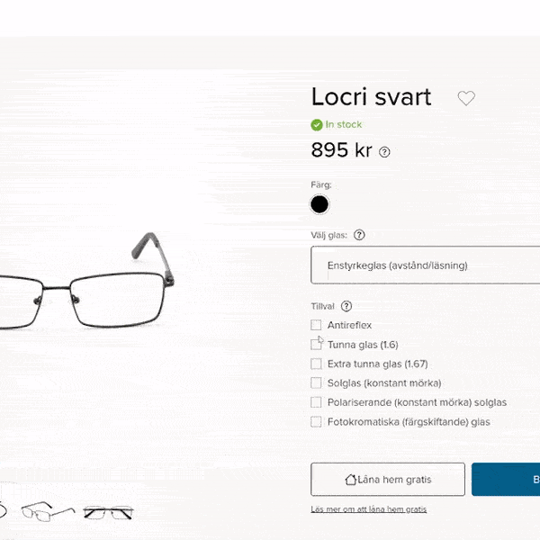 Illustrating Favoptic's price calculator